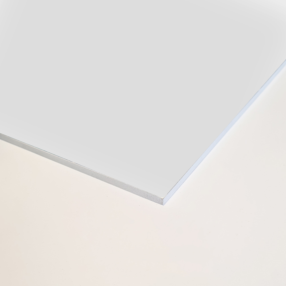 Wetwall Alloy Glacier White and Neptune Blue Double Sided Shower Wall Panel 1220mm Image 2
