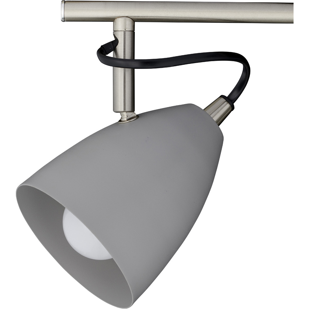 Wilko 3 Brushed Chrome Spotlight Bar Wilko