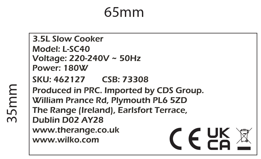 Kitchen Master Silver 3.5L Slow Cooker Image 7