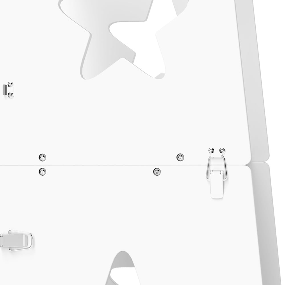 AIYAPLAY 2-in-1 White Toddler Step Stool with Safety Rail Image 4