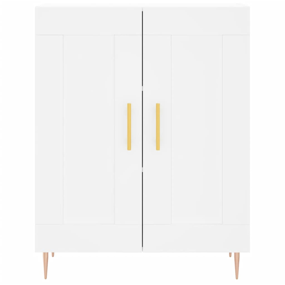 vidaXL 2 Door White Sideboard Image 5