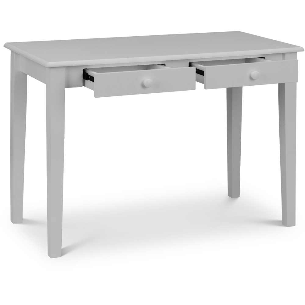 Julian Bowen Carrington 2 Drawer Grey Desk Image 4