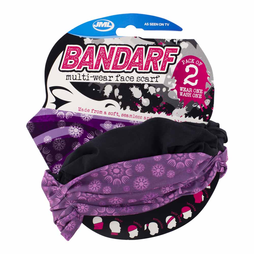 Bandarf Purple and Black 2pk Image 1