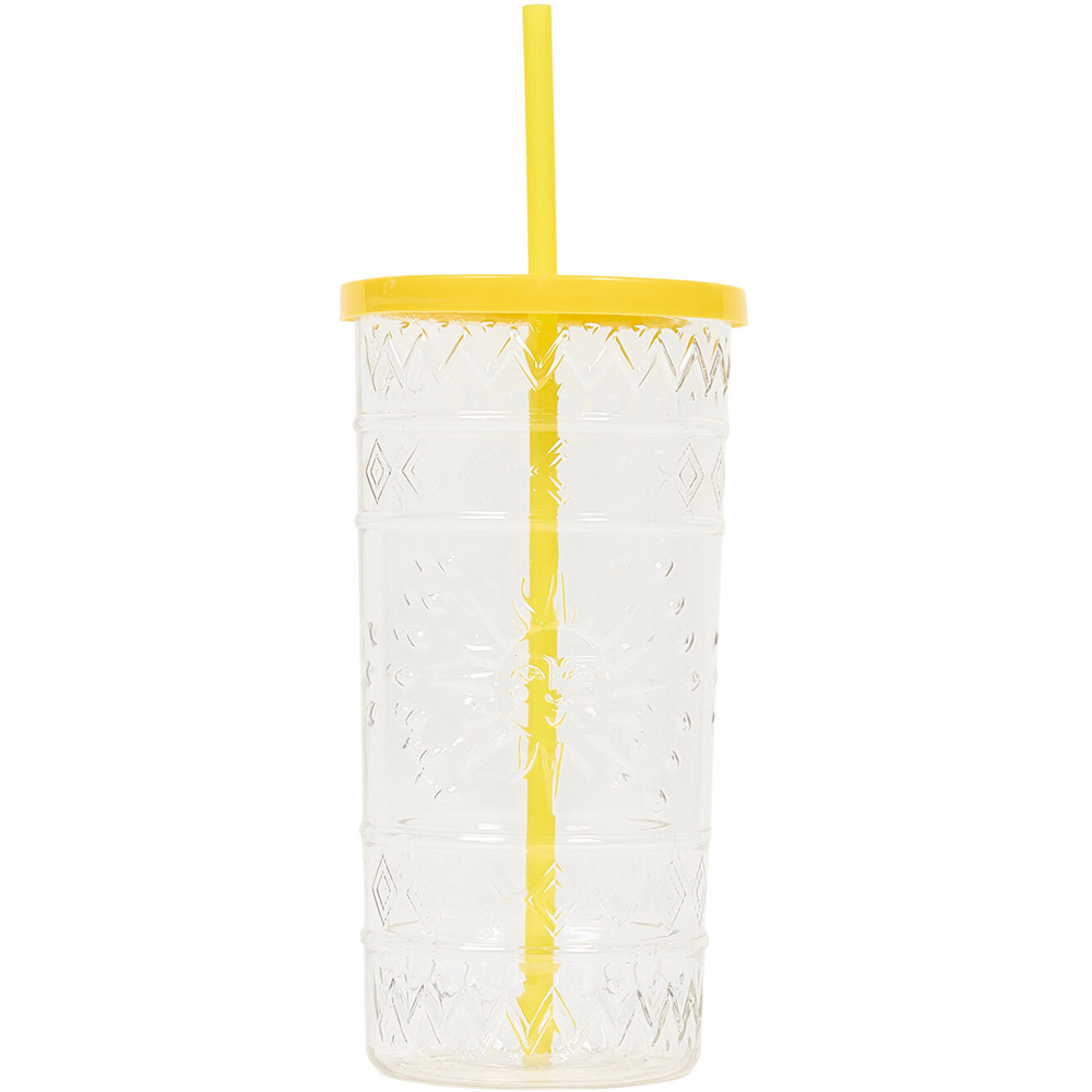 Boho Sun Framed Tumbler with Straw Image 3
