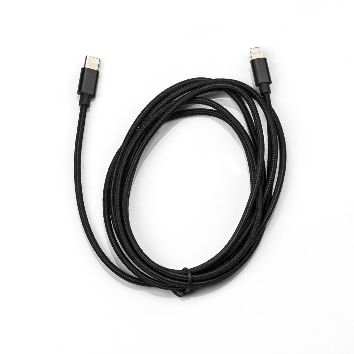 Lightning to Type-C Braided Cable 2m - Black Image 2