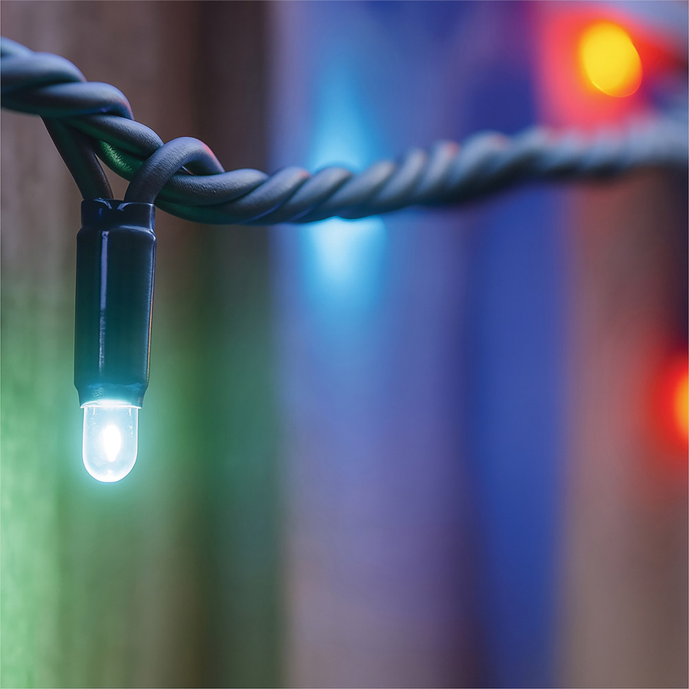 Eagle Connect 760 RGBY Flash LED Black Rubber Cable String Light 95m Image 6