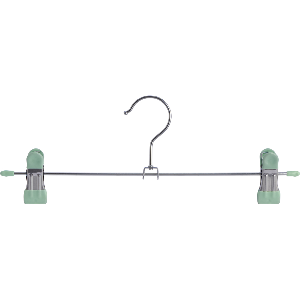 Wilko Skirt Hangers with Rubber Tipped Clasps 6 pack Image 3