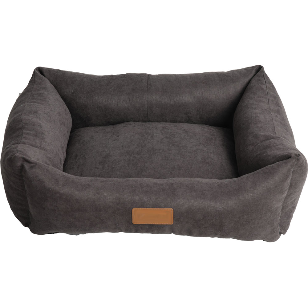 Happy Pet Crosby Charcoal Pet Bed Medium Image 1