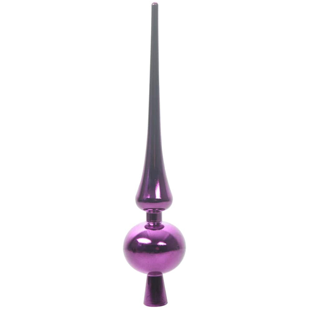 vidaXL Pre-Lit Lilac Baubles Green Artificial Christmas Tree 8ft Image 6