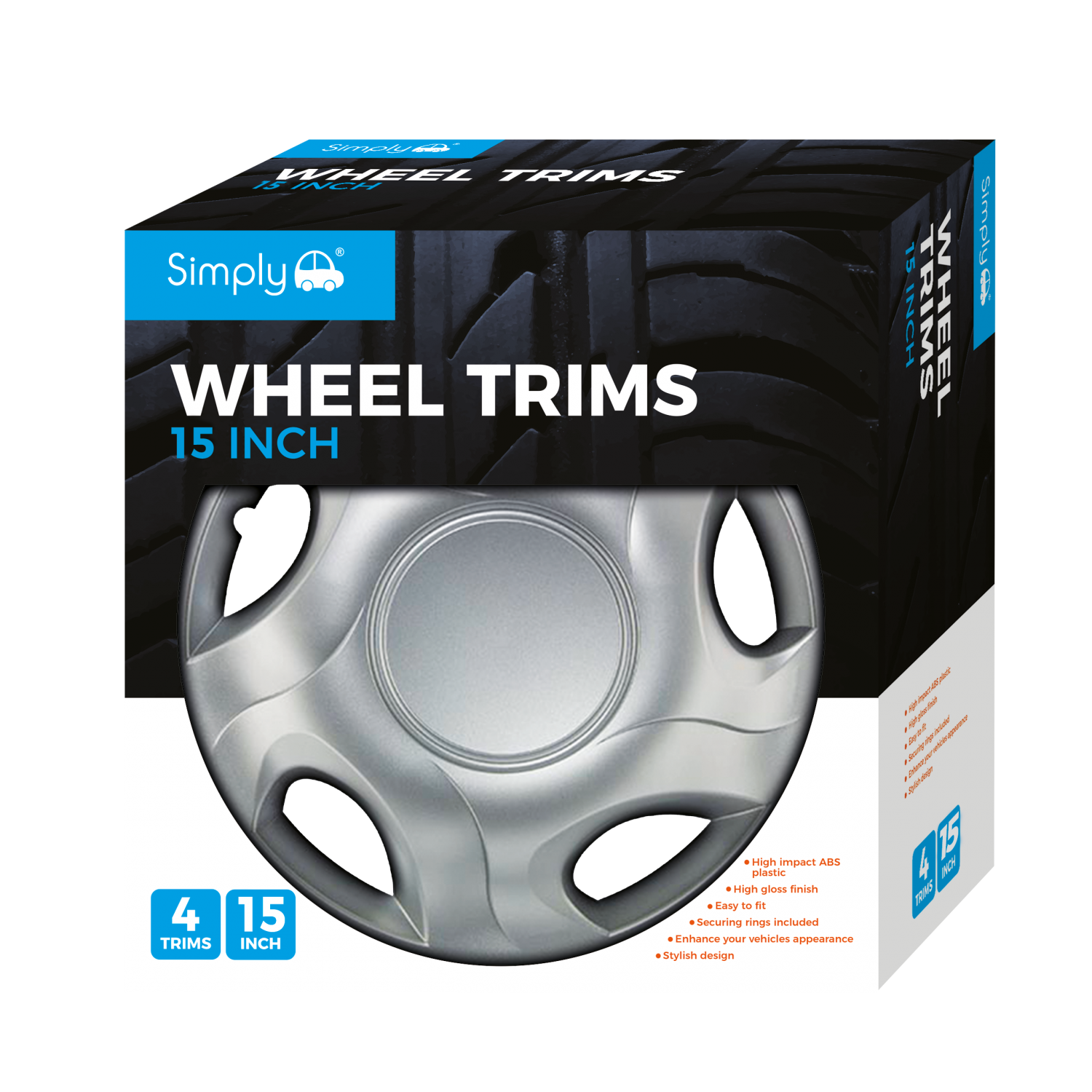 Simply Auto Wheel Trims 15inch - Trypticon Image 1