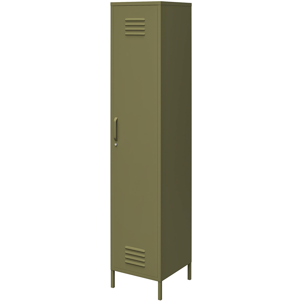 Dorel Bradford Single Door Olive Green Metal Storage Cabinet Image 5