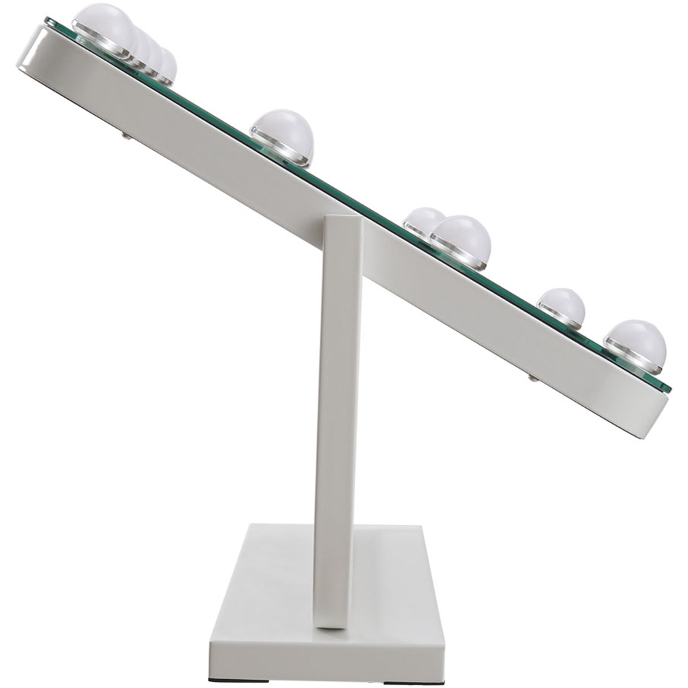 Living and Home White Frameless Hollywood LED Makeup Mirror Image 3