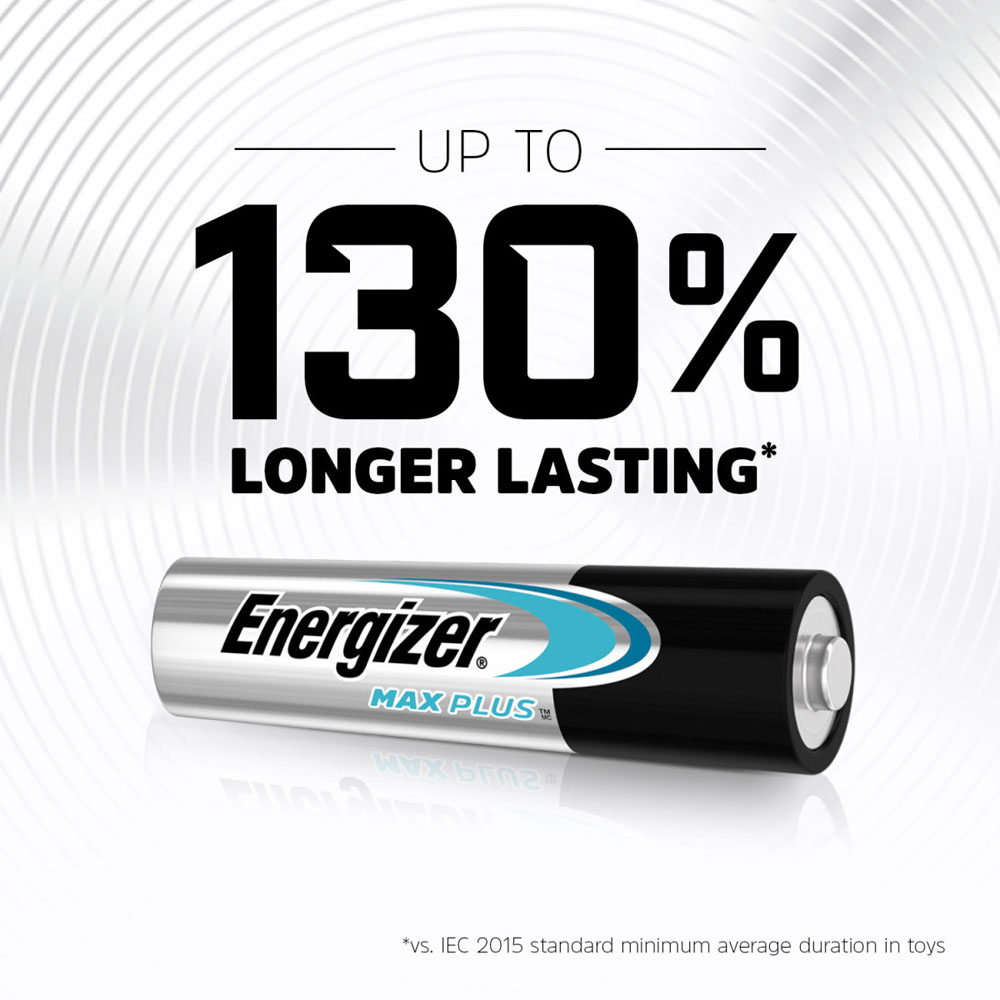 Energizer Max Plus AAA 4 Pack Alkaline Batteries Image 8