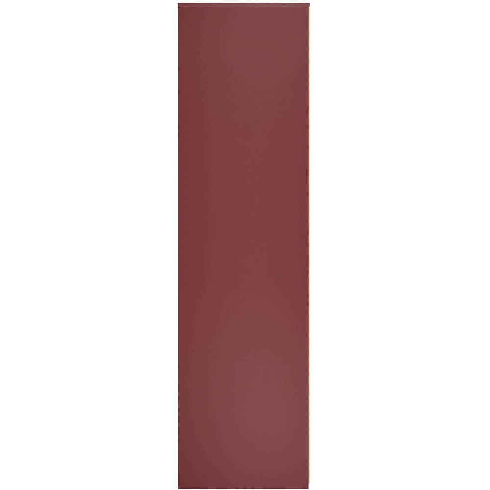 Crowndale Hong Kong 2 Door 2 Drawer Red Matt Tall Wardrobe Ready Assembled Image 3