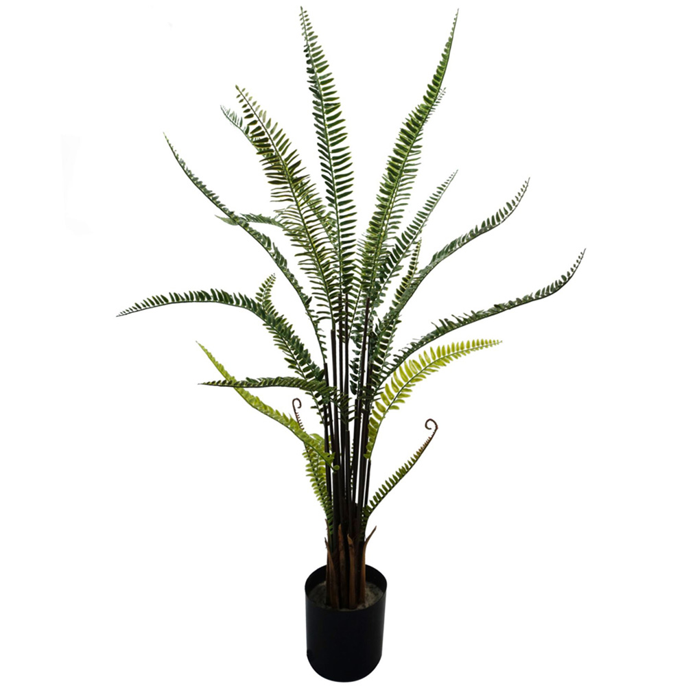 Leaf Boston Fern Artificial Plant Pot 2.9ft Image 1