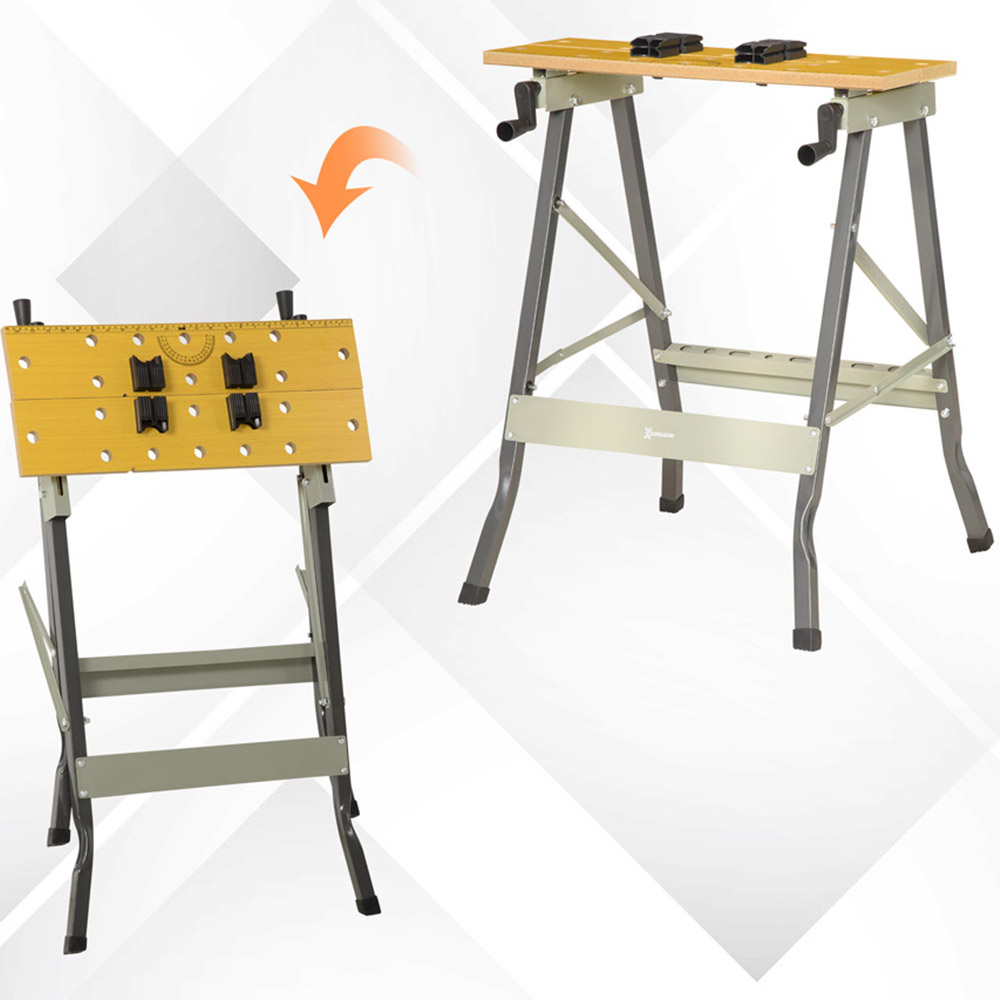DURHAND 4 in 1 Grey Foldable Workbench Image 4