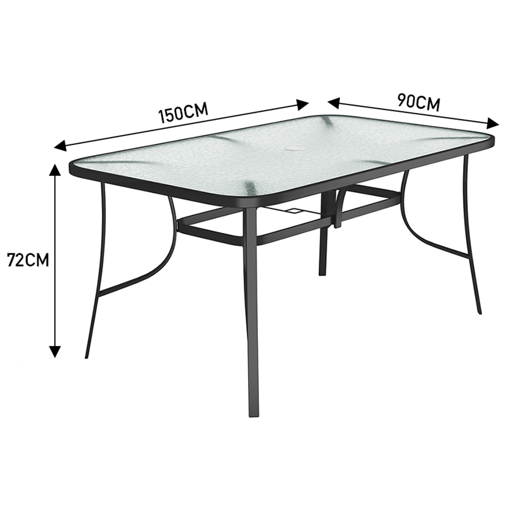 Living and Home Foldable 6 Seater Bistro Set Image 8