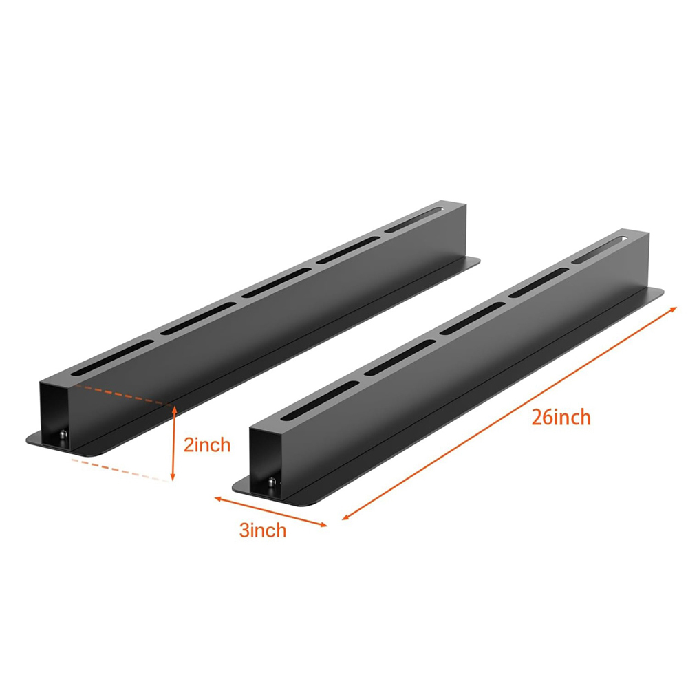 Gr8 Home 6 Piece Overhead Storage Utility Bin Rack Brackets Image 3