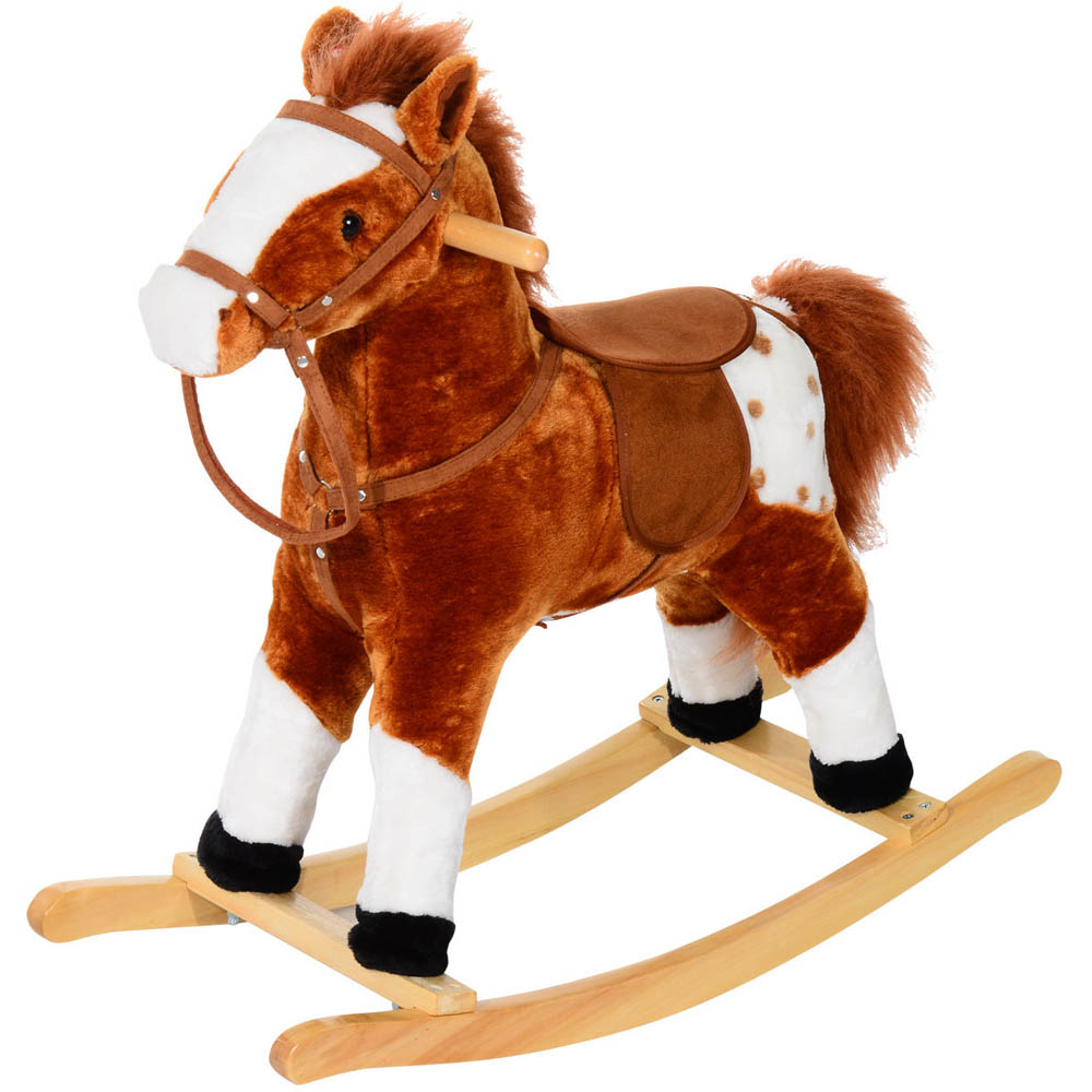 Tommy Toys Rocking Horse Pony Toddler Ride On Brown Image 1