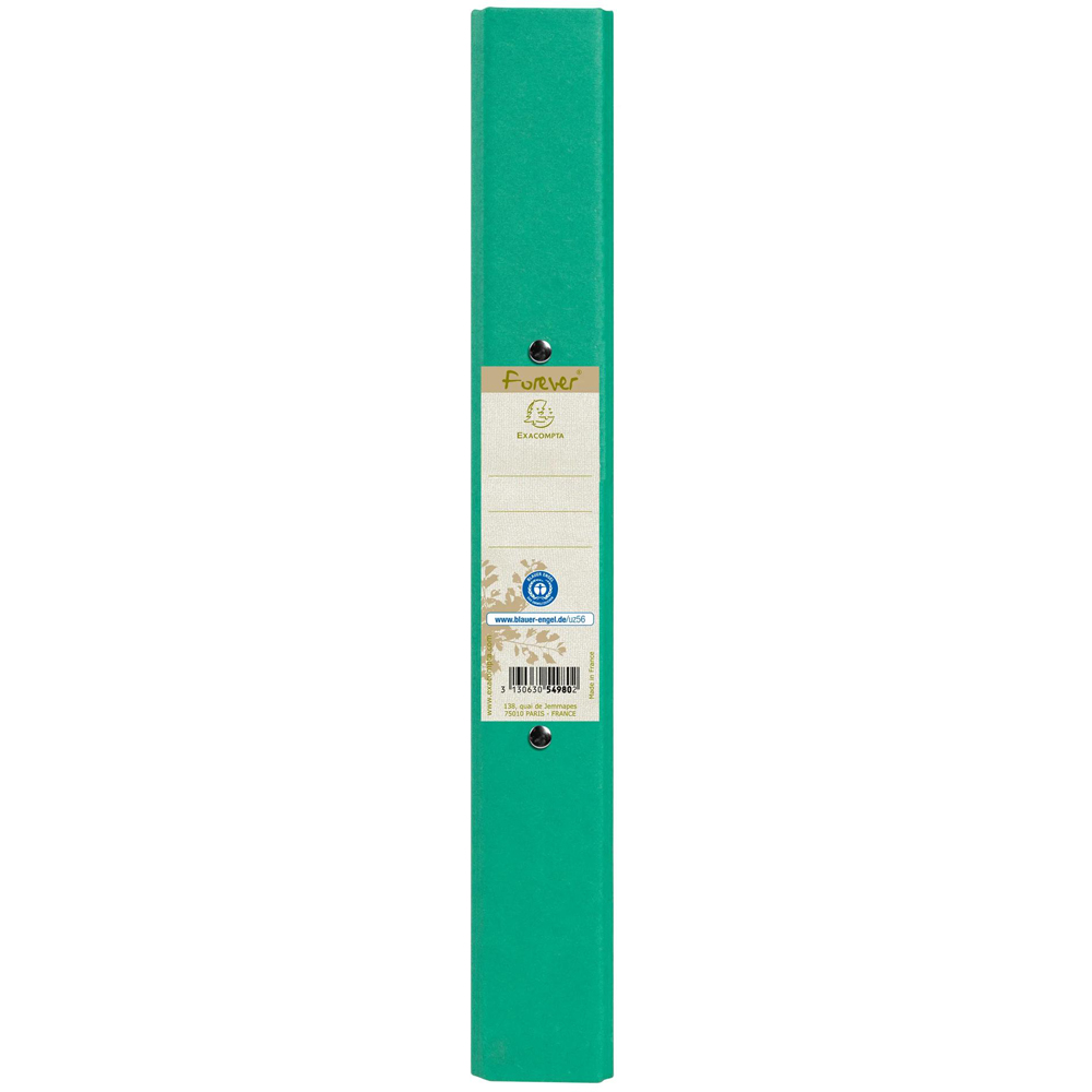 Exacompta Forever Recycled A4 Dark Green 2R Ring Binder 40mm 10 Pack Image 3