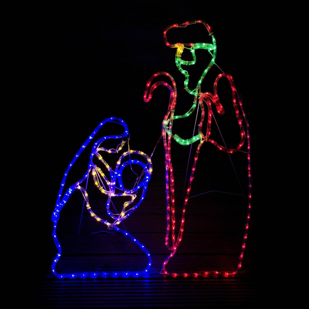 Samuel Alexander 264 Multicolour LED Nativity Scene Rope Light Christmas Decoration 1m Image 4