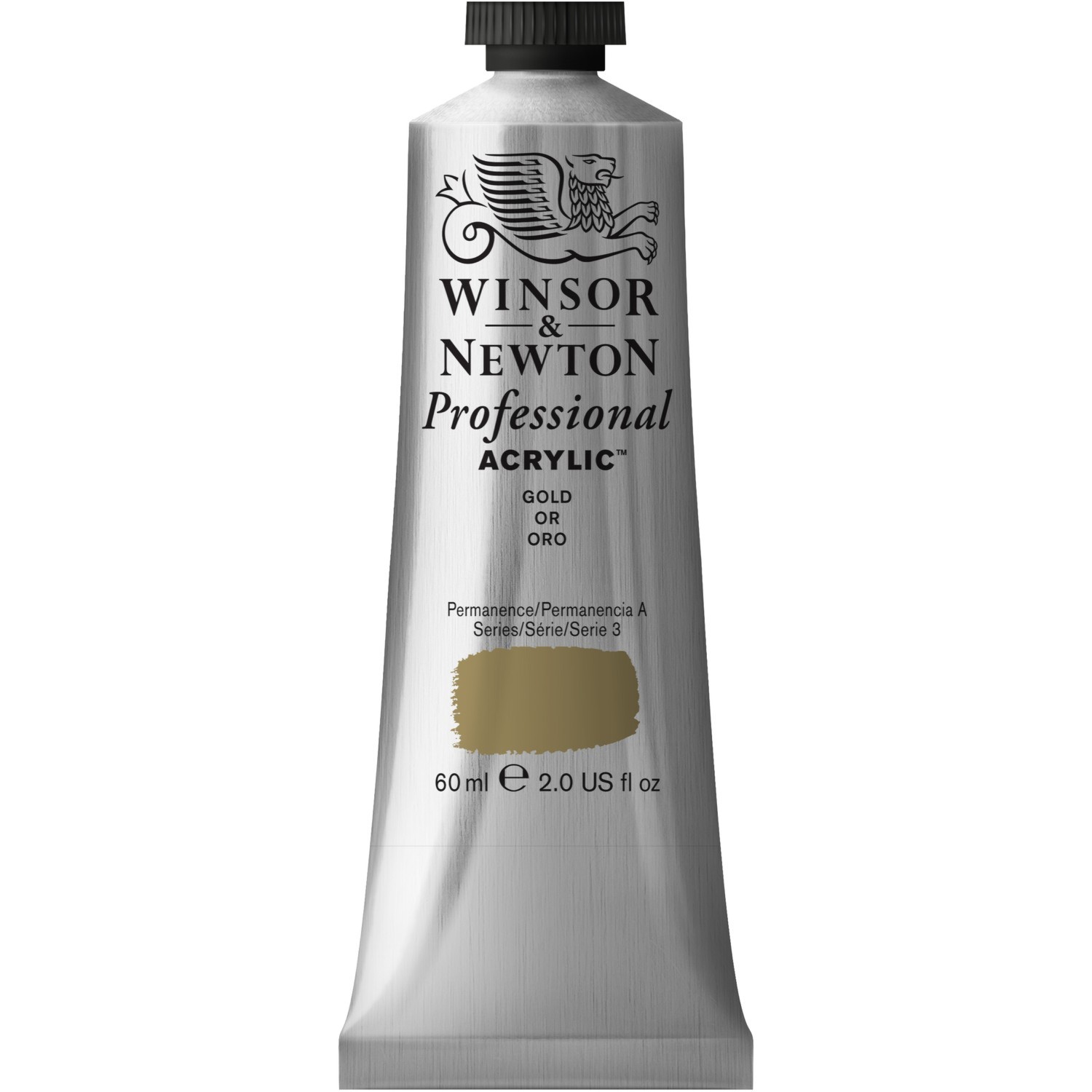 Winsor and Newton 60ml Professional Acrylic Paint - Gold Image 1