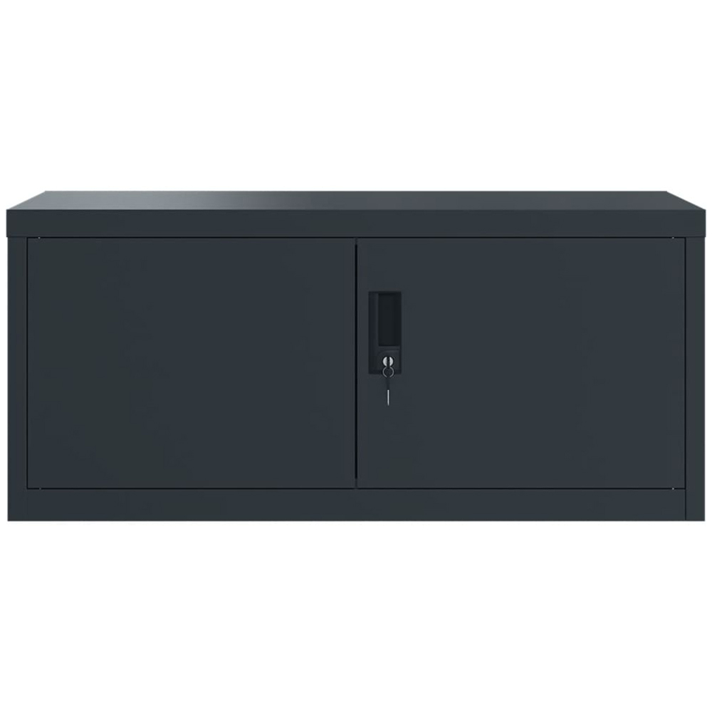 vidaXL 2 Door Anthracite Steel Archive Cabinet Set of 2 Image 4