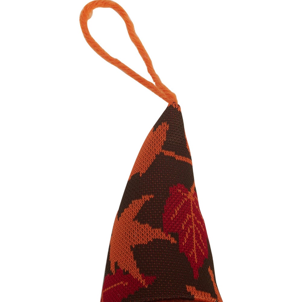 Living and Home Orange Handmade Harvest Maple Gnome LED Ornament 17cm Image 8