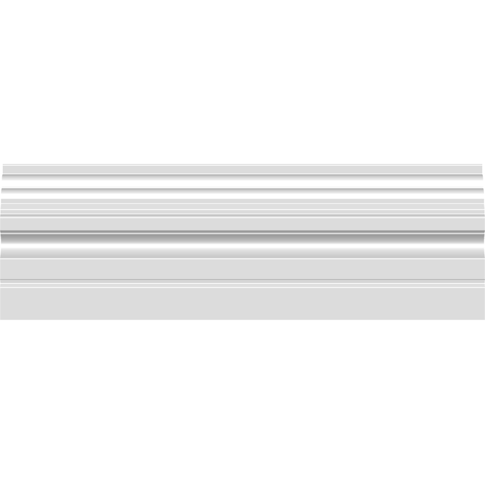 National Skirting White Frontier Primed Dado Rail 18mm 50 x 2300mm Image 2