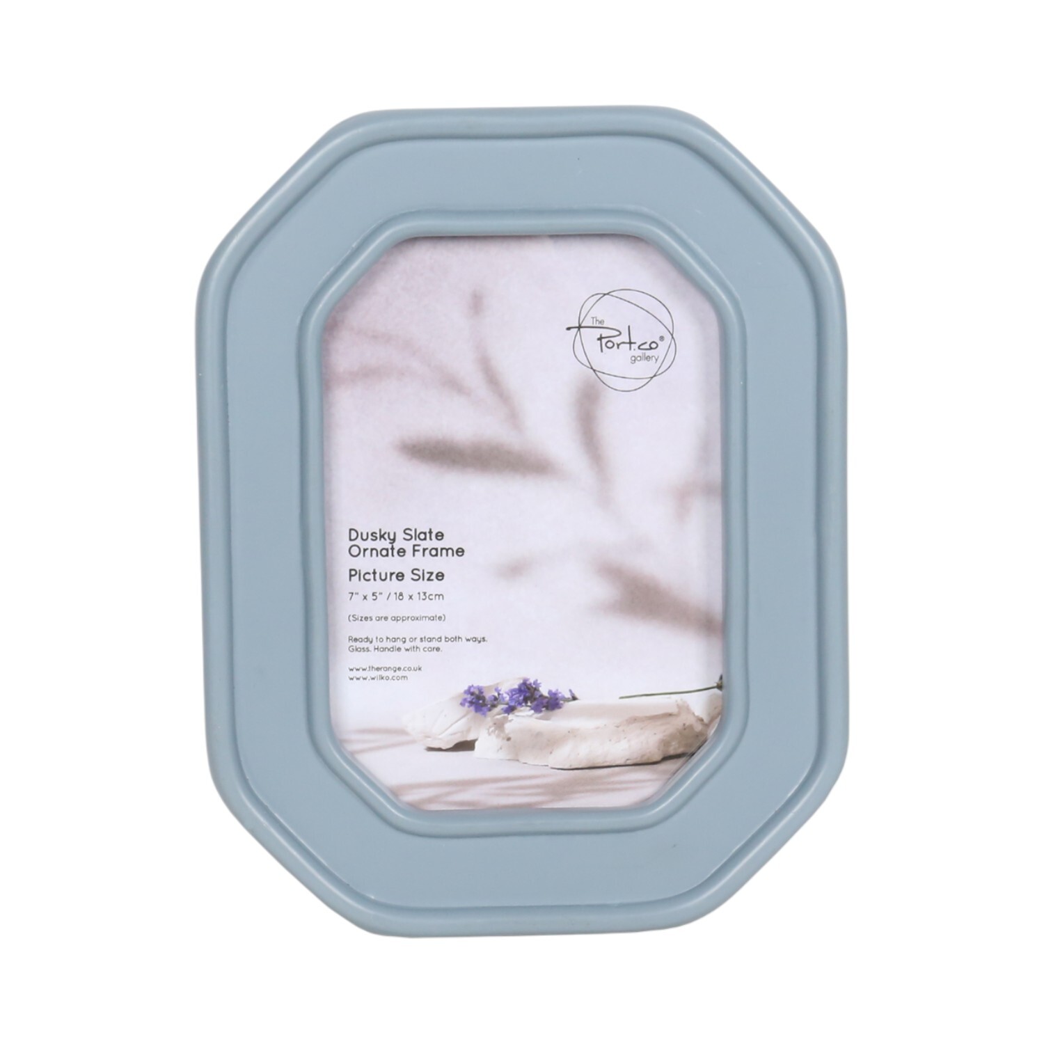Ornate Photo Frame - Dusky Slate / 7 x 5in Image 2