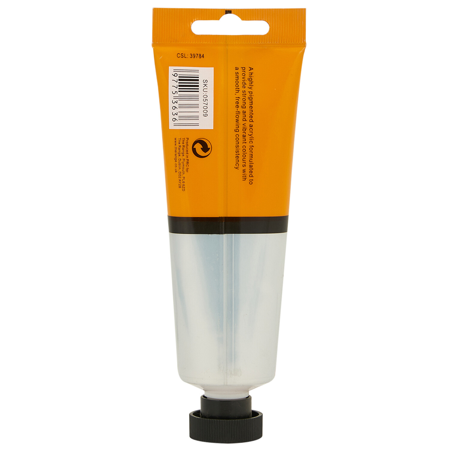 Art Studio Premium Acrylic Paint - Orange Image 2