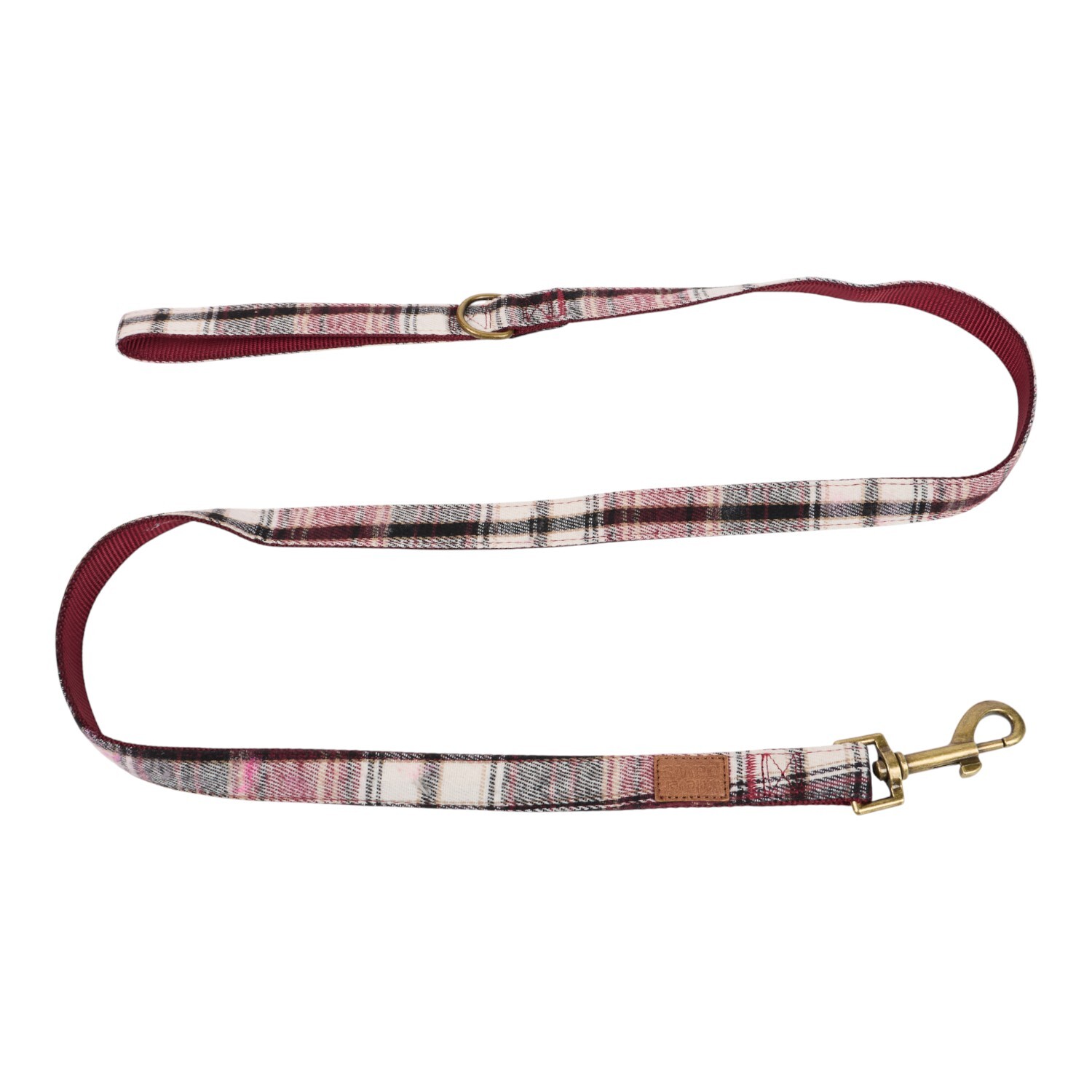 The Country Collection Dog Collar and Lead Set Maroon Image 4