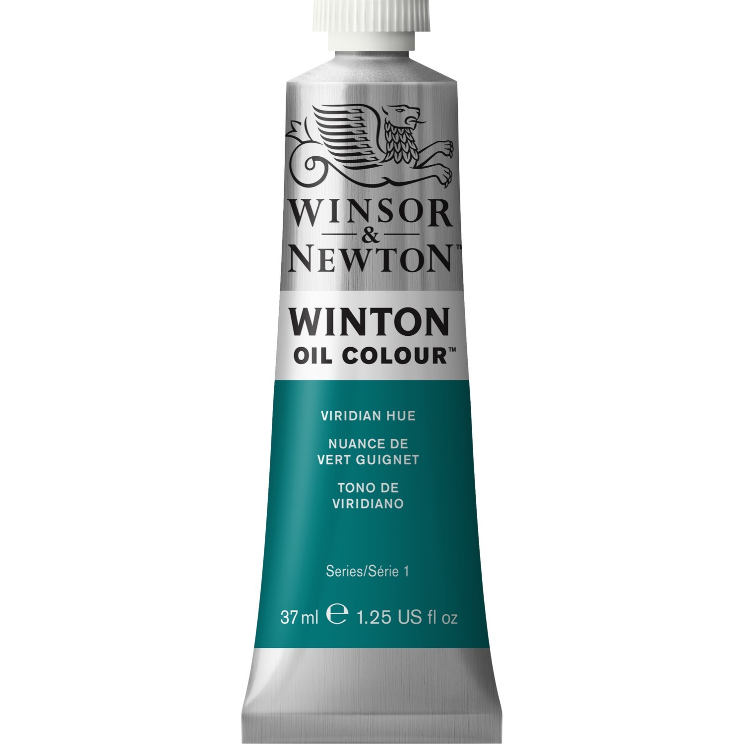 Winsor and Newton 37ml Winton Oil Colours - Viridian Hue Image 1