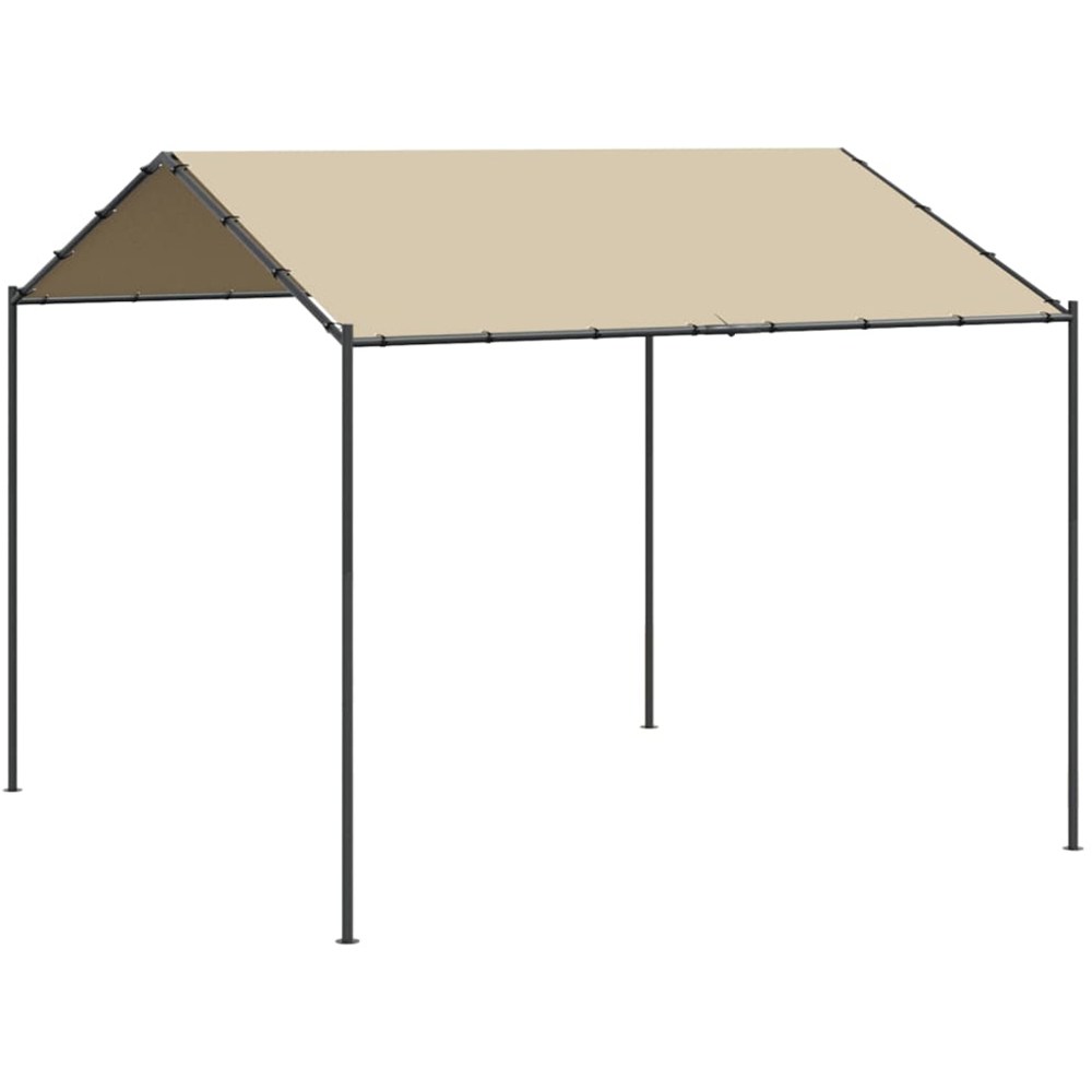 vidaXL 3 x 3m Beige Canopy Tent Image 2