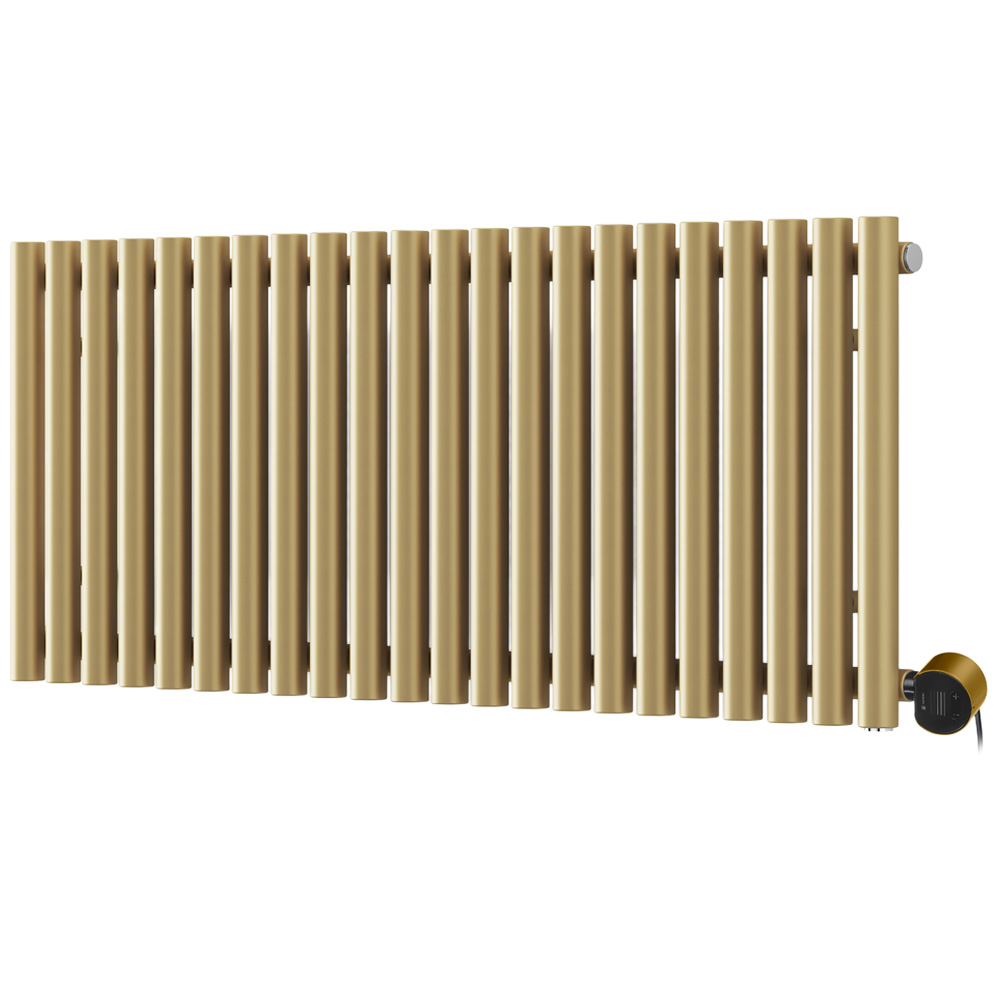 Terma Rolo-Room E Wi-Fi Brass Electric Radiator 1000W 580 x 1195mm Image 1