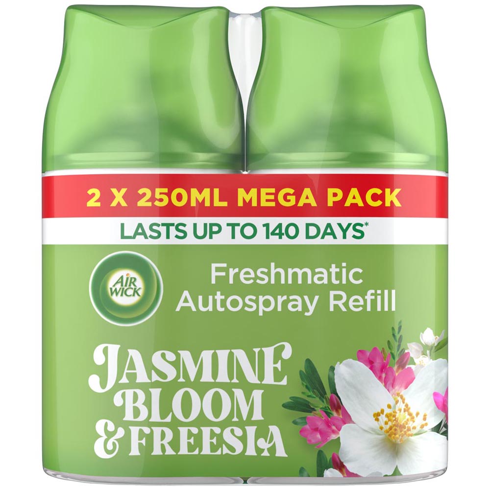 Air Wick Jasmine Bloom and Freesia Freshmatic Autospray Twin Refill 250ml Image 1