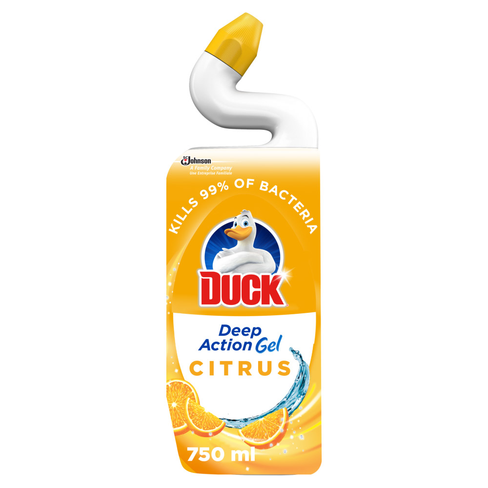 Duck Deep Action Gel Citrus Toilet Liquid Cleaner 750ml Image 1