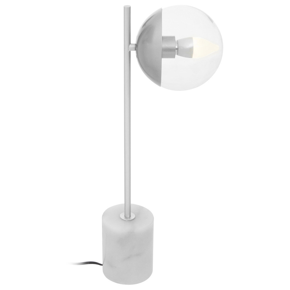 Premier Housewares Chrome Finish Table Lamp Image 1