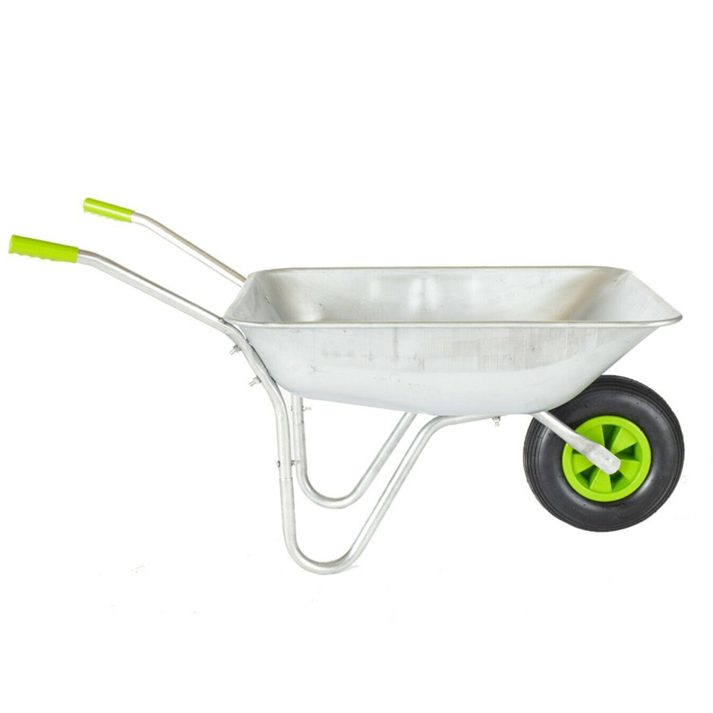 Neo 65L Large Galvanised Wheelbarrow Image 4