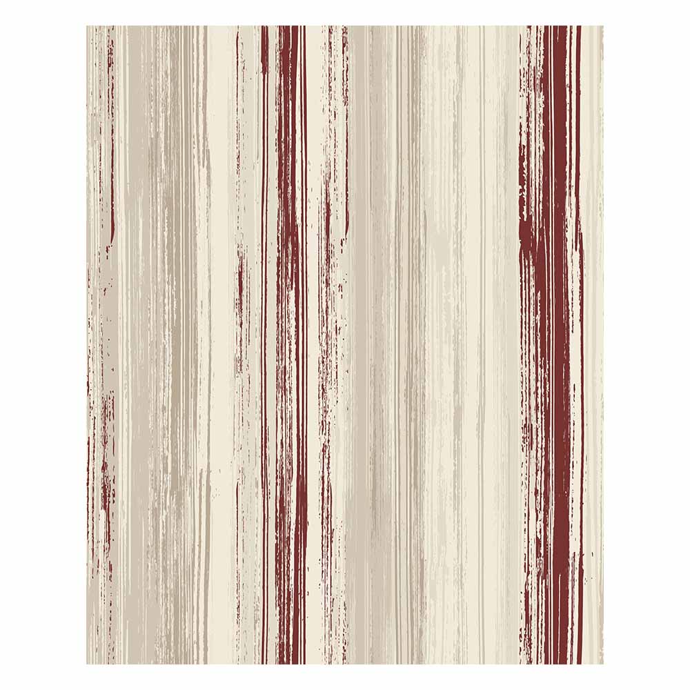 Wilko Stripe Red Wallpaper | Wilko