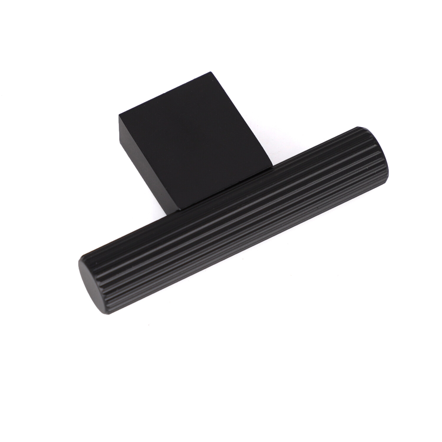 Pack of 4 Frankfurt Linear T Knobs Matt Black Image 2