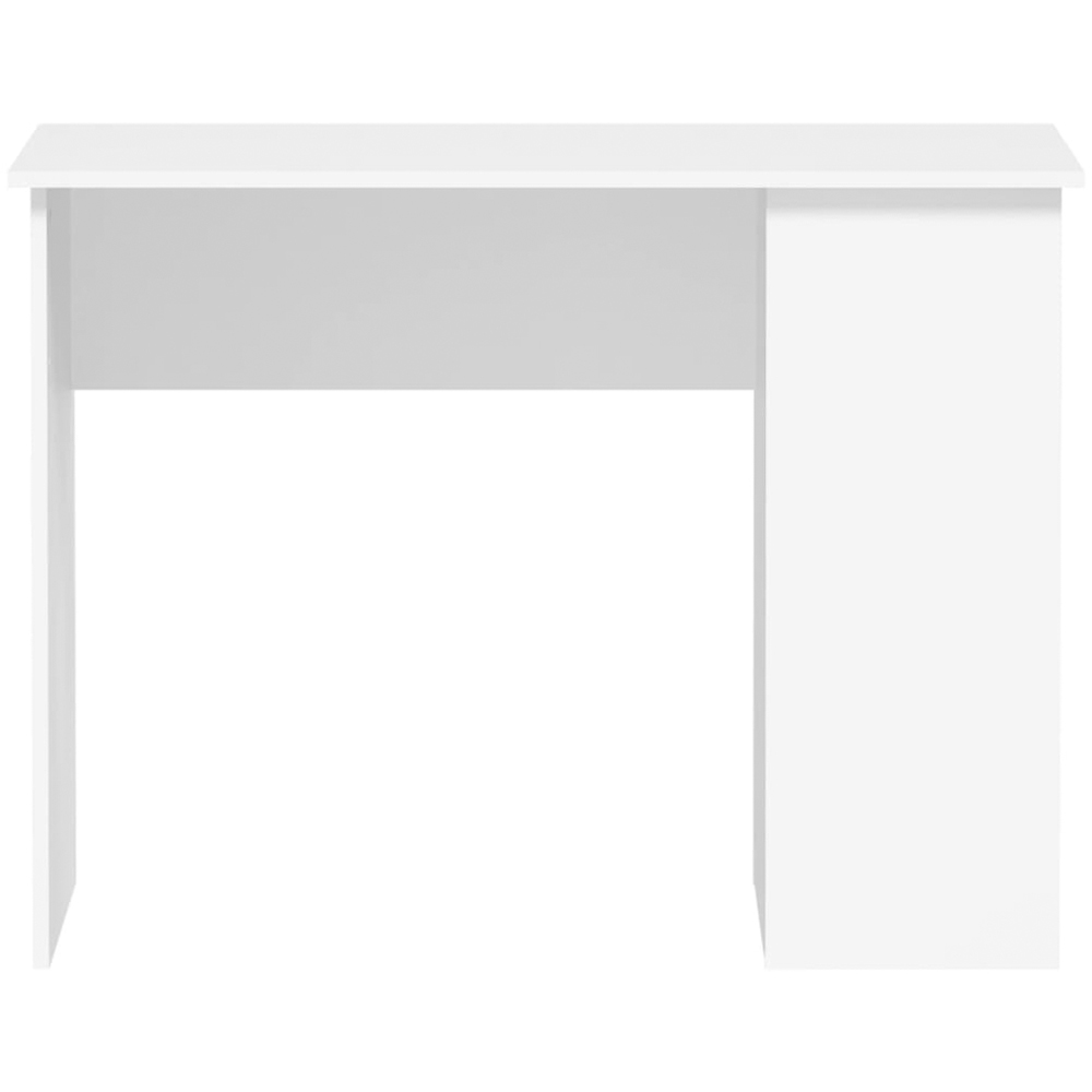 vidaXL 2 Shelf Computer Desk White Image 4