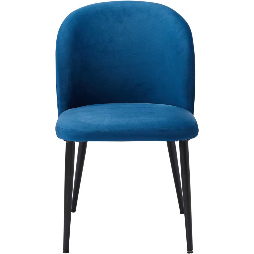 Zara Set of 2 Blue Dining Chair Image 2