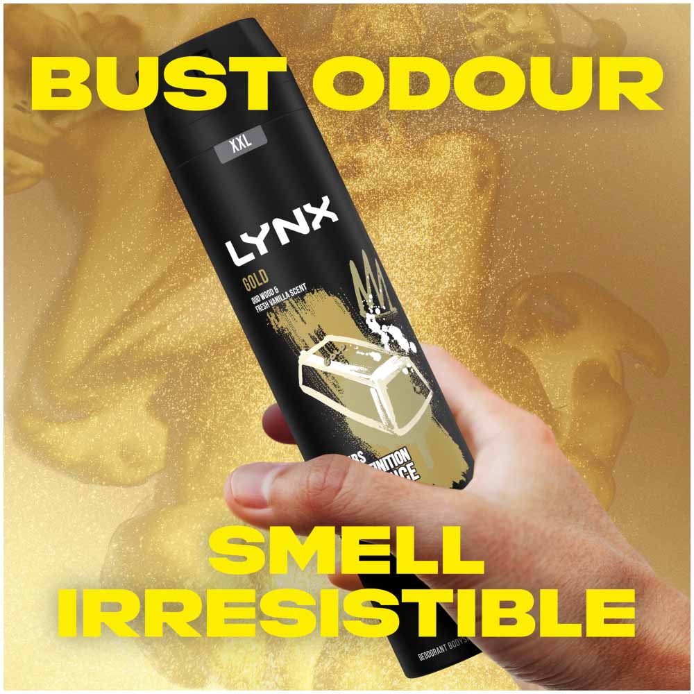 Lynx XXL Gold 48 Hour Fresh Body Spray 250ml Image 9