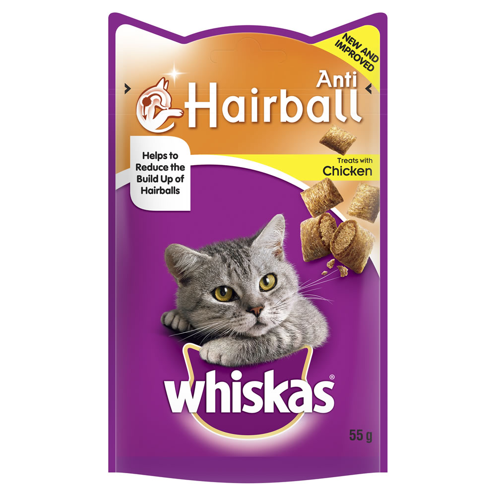 Whiskas Cat Treats Anti-Hairball 55g Image 1