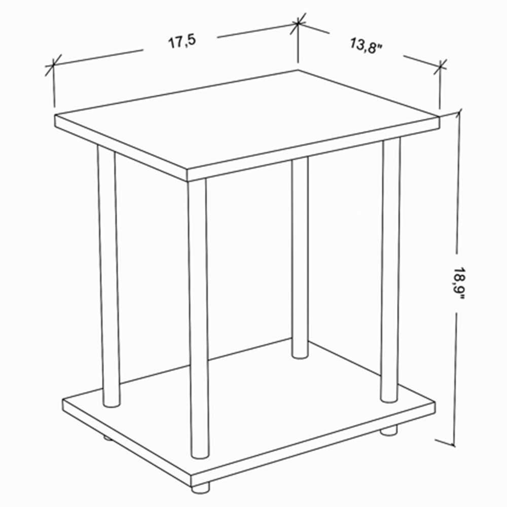 Decorotika Gurnee Gold and Anthracite Side Table Image 9