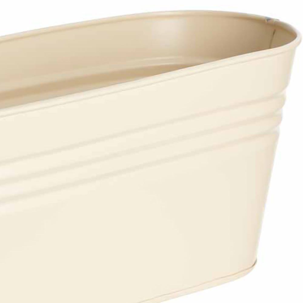 Single Wilko Metal Tin Trough Planter in Assorted Colours Wilko