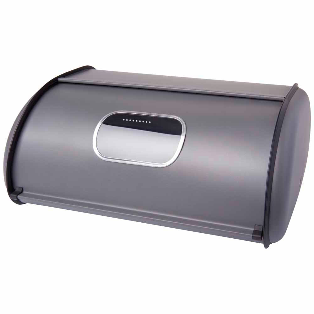 Wilko Bread Bin Grey Wilko
