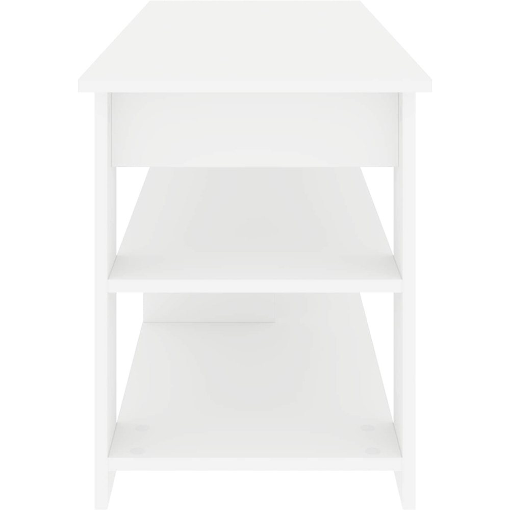 vidaXL 3 Shelf White TV Stand Image 6