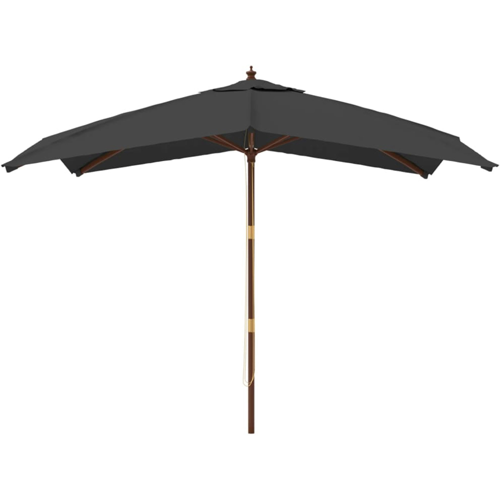 vidaXL Anthracite Garden Parasol 2.7 x 3m Image 2